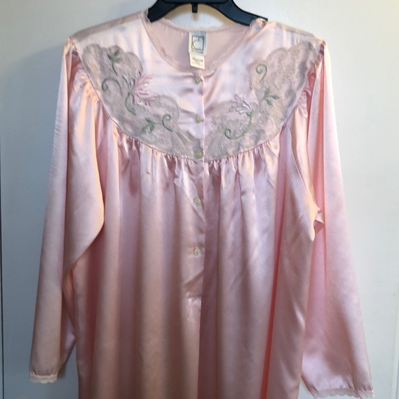 VTG Eve Stillman Lace Embroidered Nightgown size M - Picture 2 of 12
